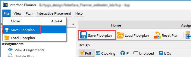 图11 Save Floorplan