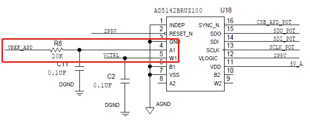 图5 AD5142 数字调节 CTRL 电压电路
