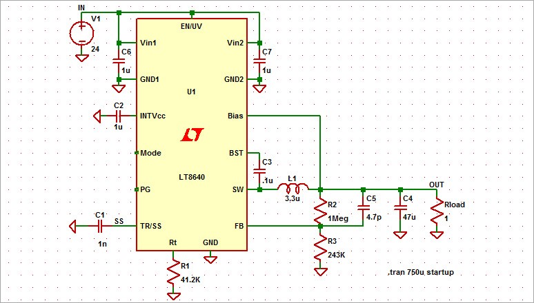 图1 LT8640 的 JIG 电路