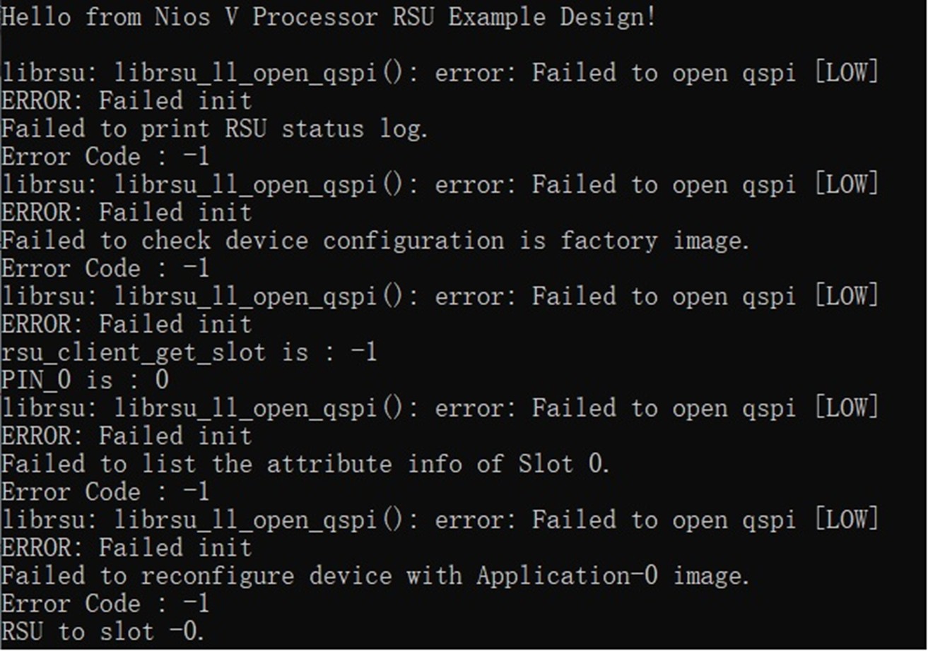 图18 QSPI 报错