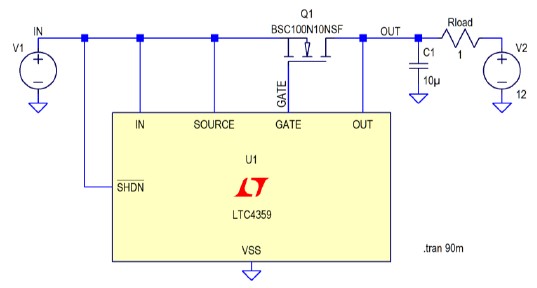 图1 ADI LTC4359 电路图