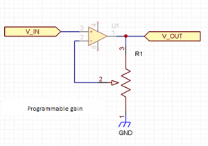 "Programmable gain"